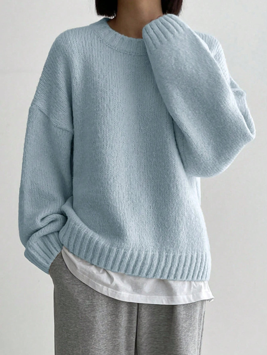 Jersey oversize en verde agua