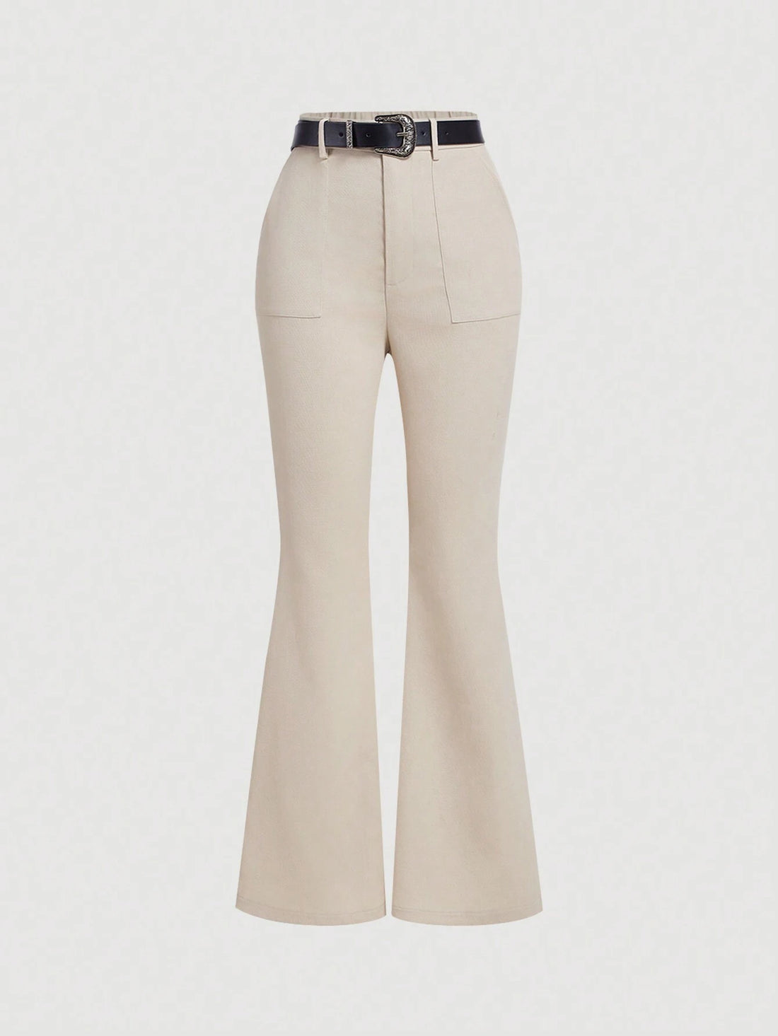 Pantalón acampanado en albaricoque