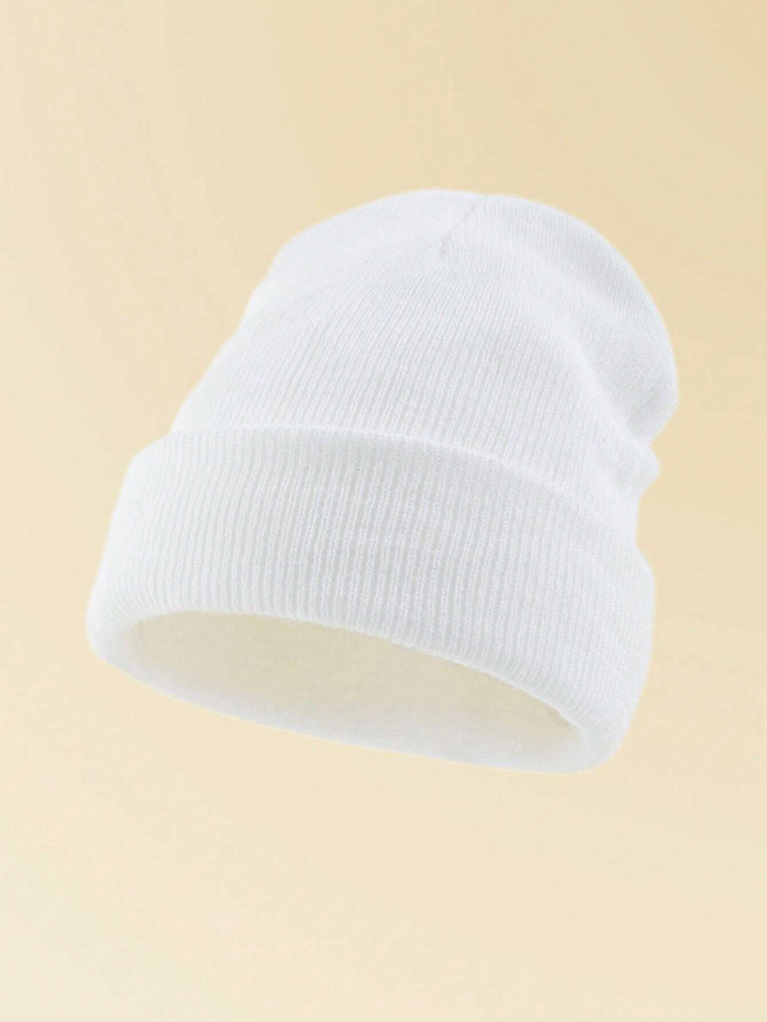 Gorro de punto en blanco