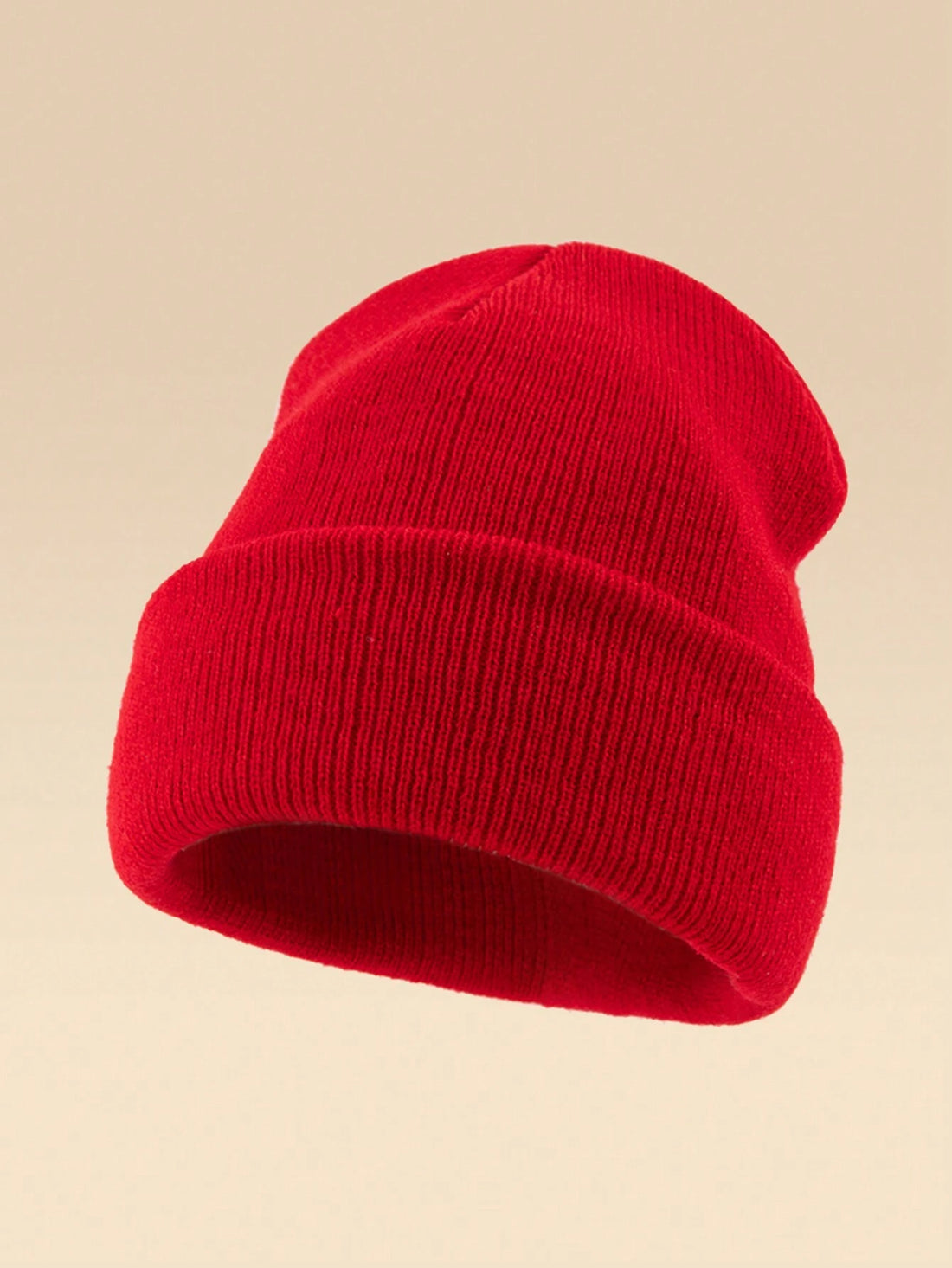 Gorro de punto en rojo