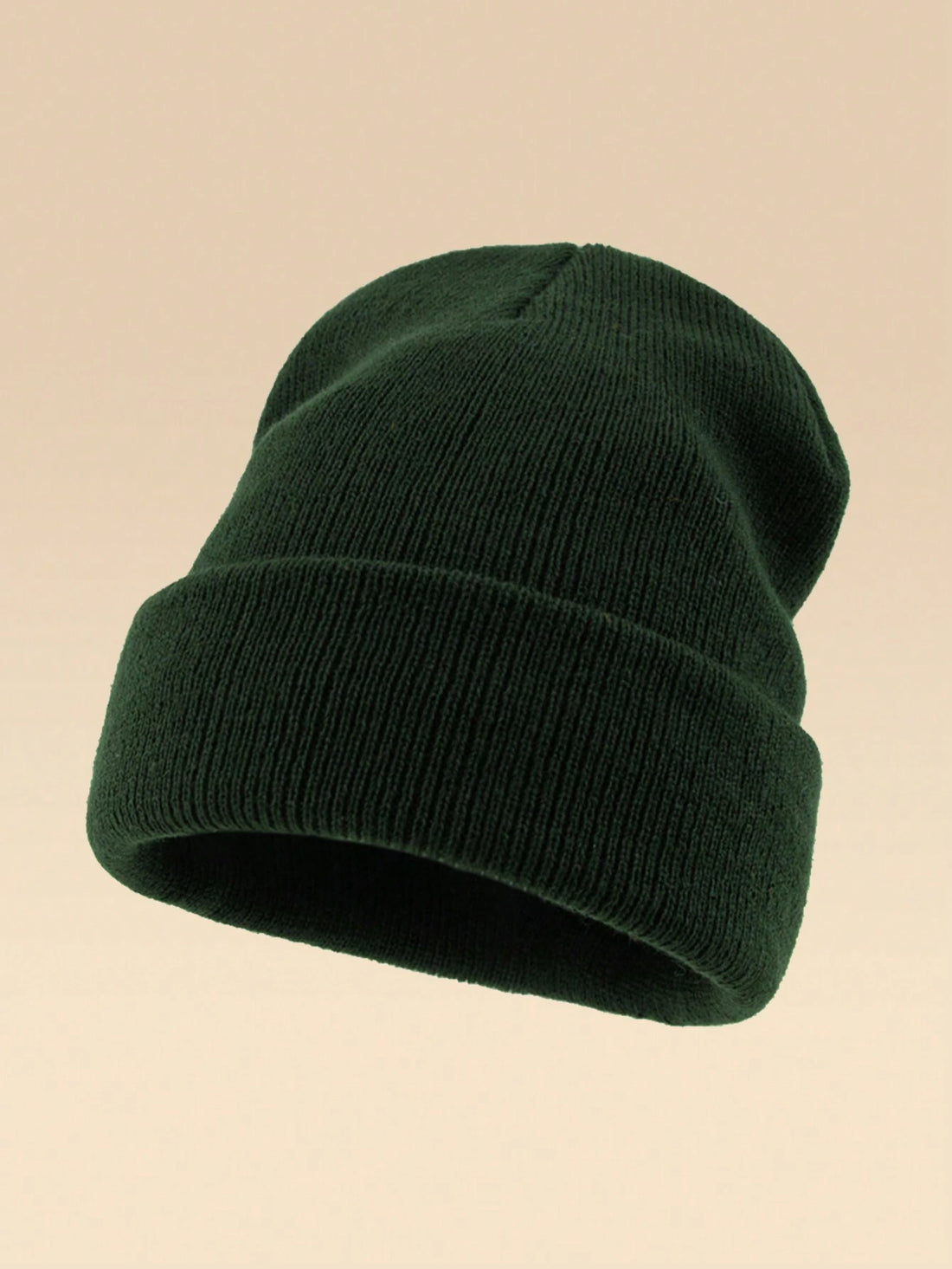 Gorro de punto en verde