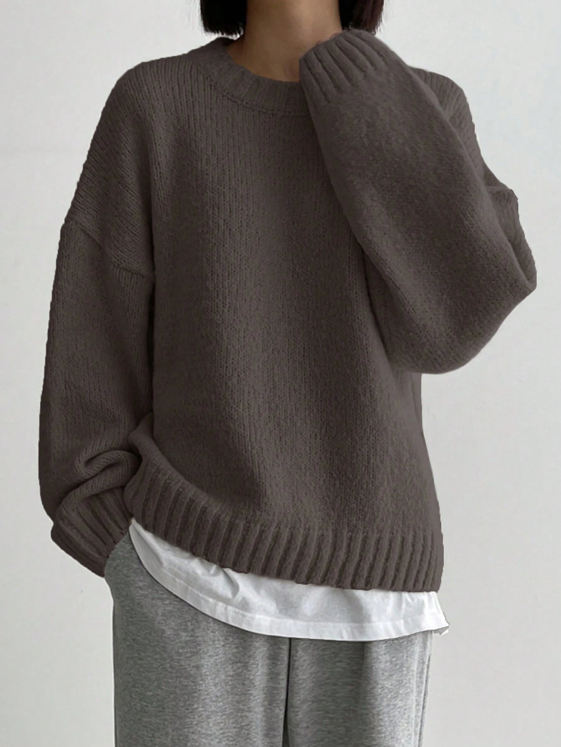 Jersey oversize en marrón óxido