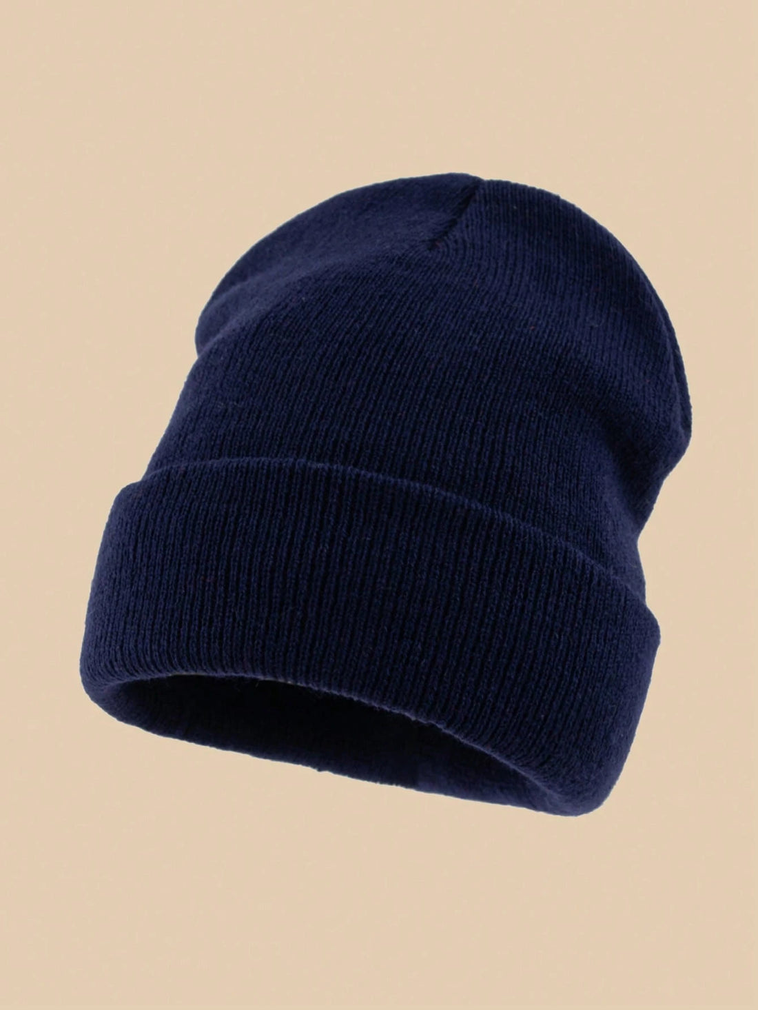Gorro de punto en azul marino