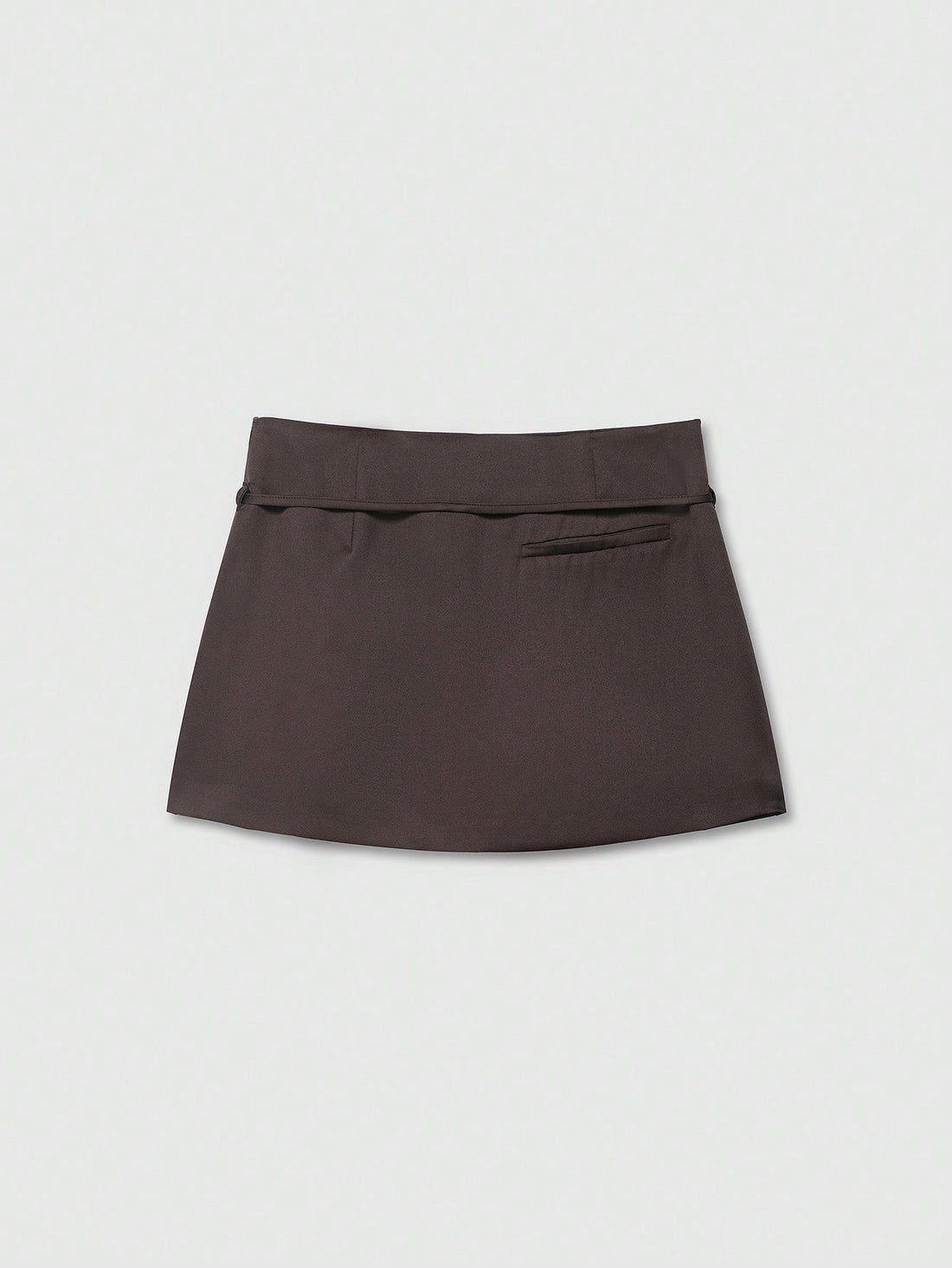 Falda pantalón con hebilla en marrón, vista 2