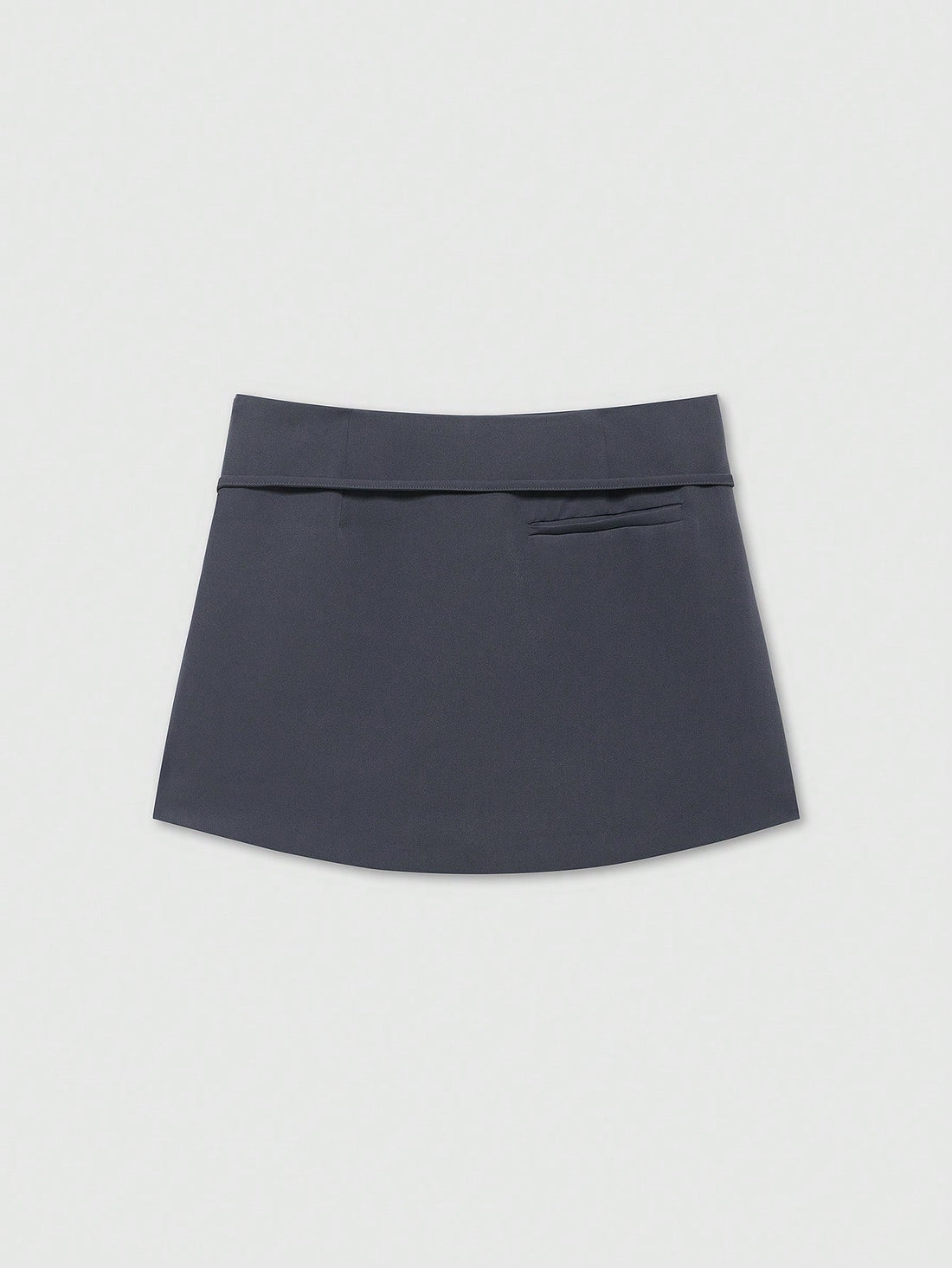 Falda pantalón con hebilla en gris oscuro, vista 2