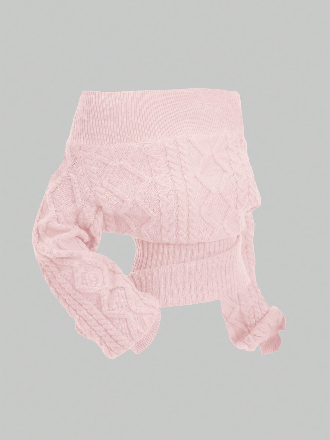 Jersey de punto grueso en rosa