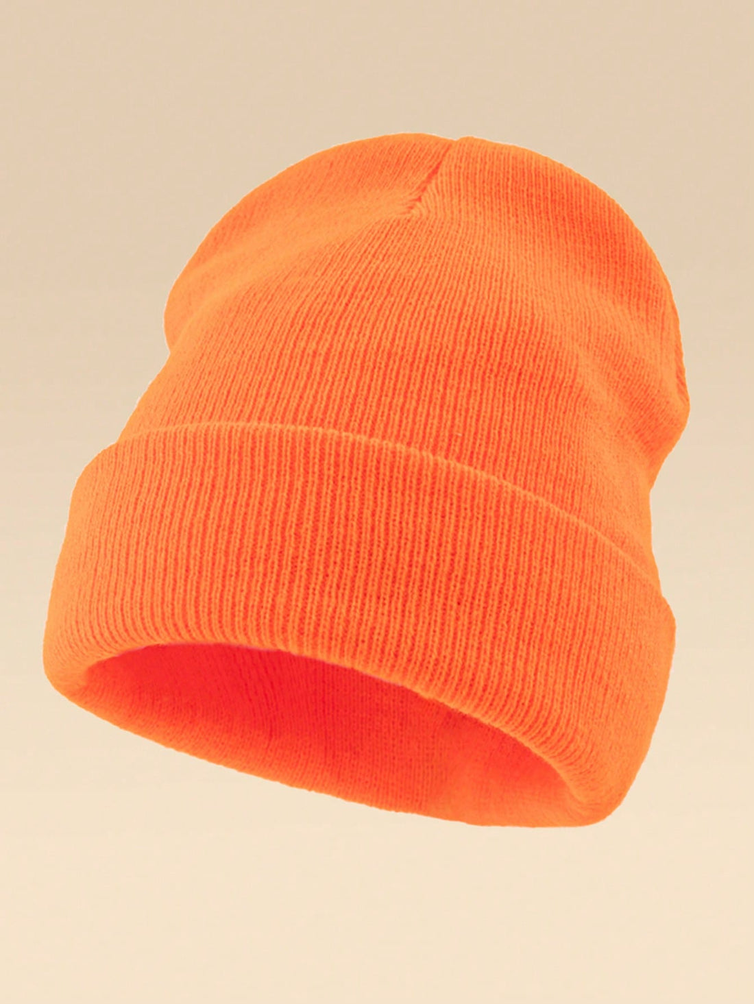 Gorro de punto en naranja