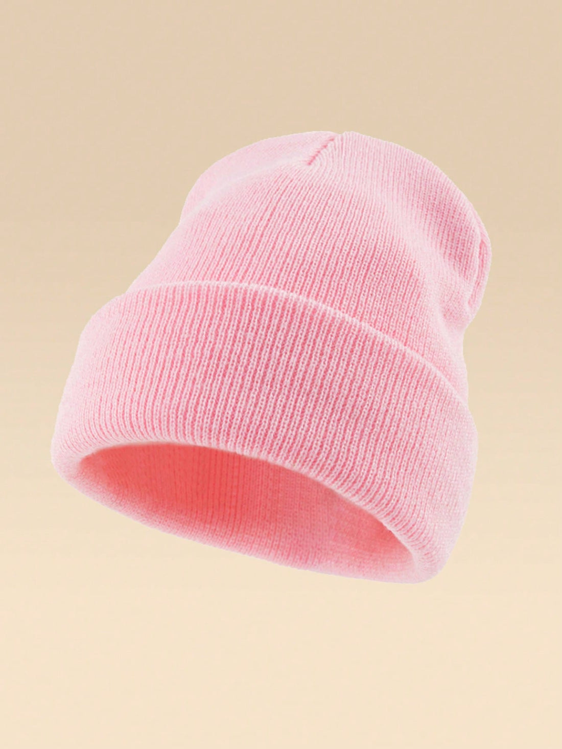 Gorro de punto en rosa