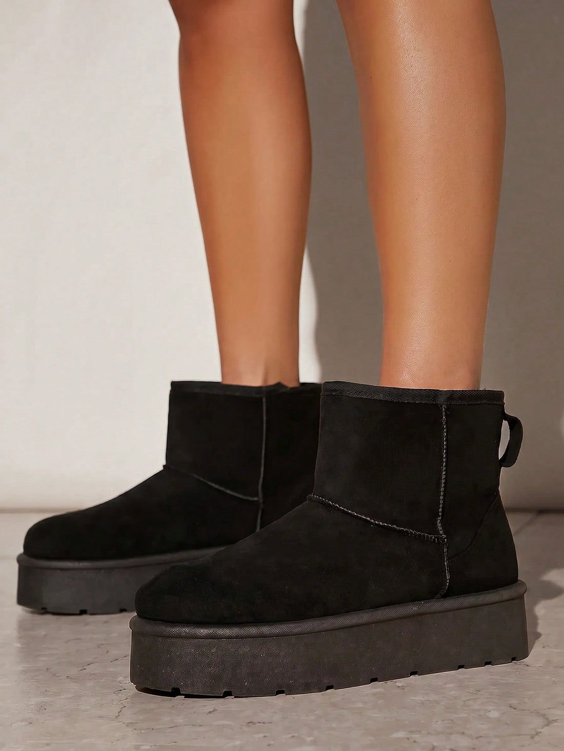 Botines de plataforma en negro