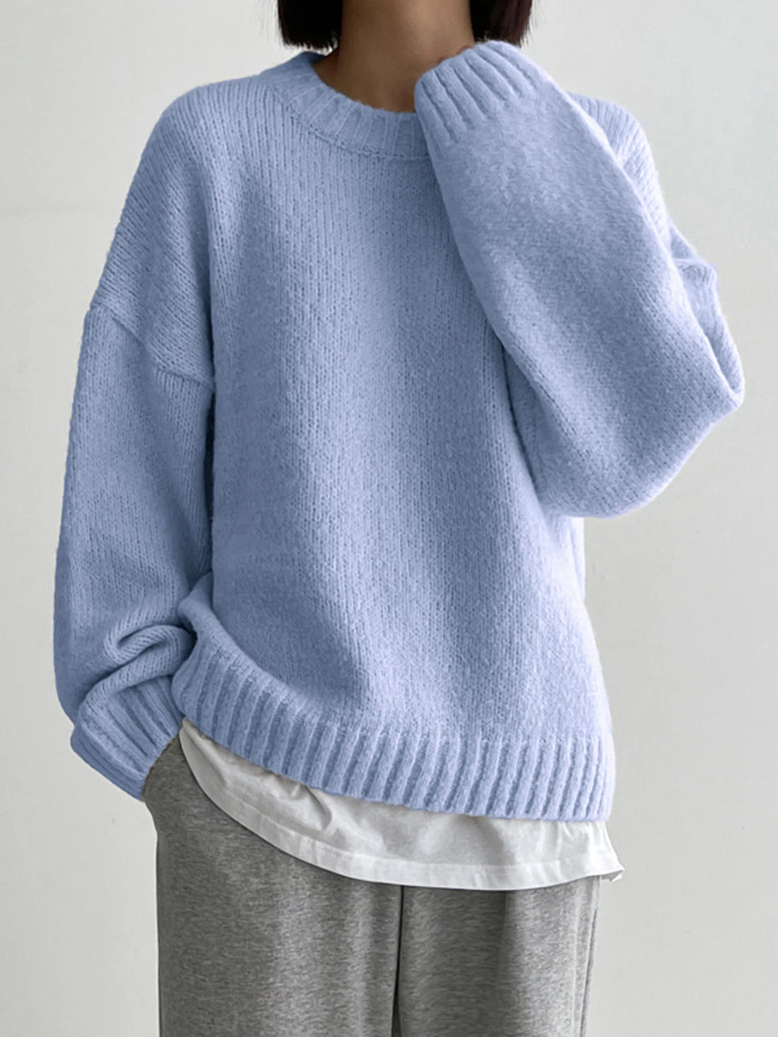 Jersey oversize en celeste