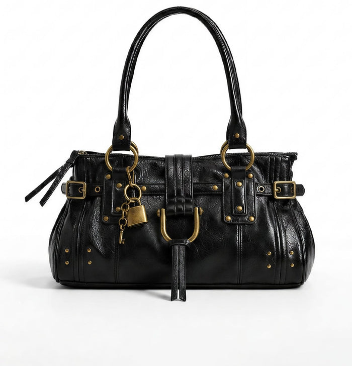 Bolso boston vintage en negro