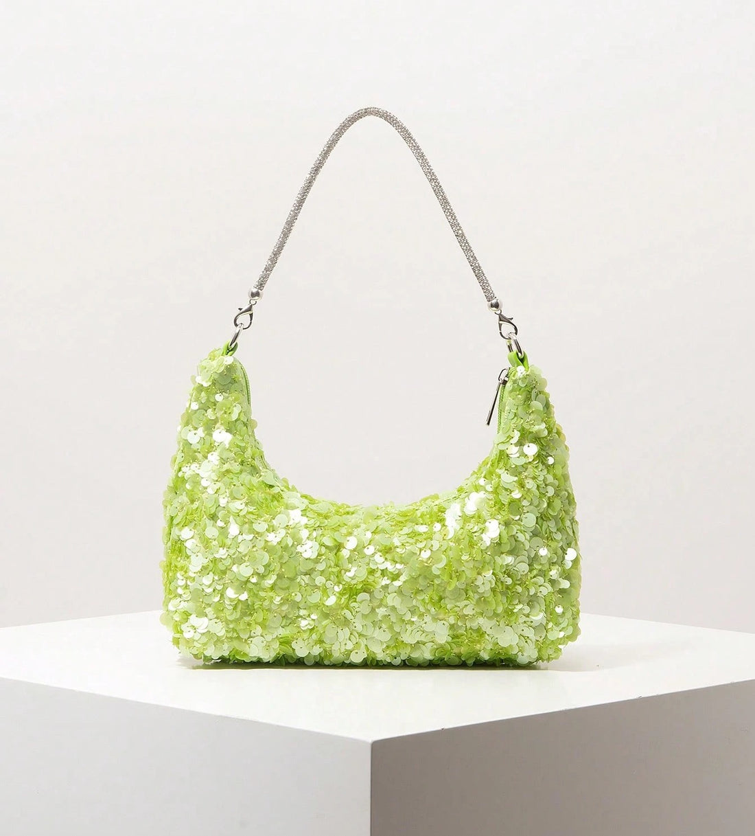 Bolso de lentejuelas en verde