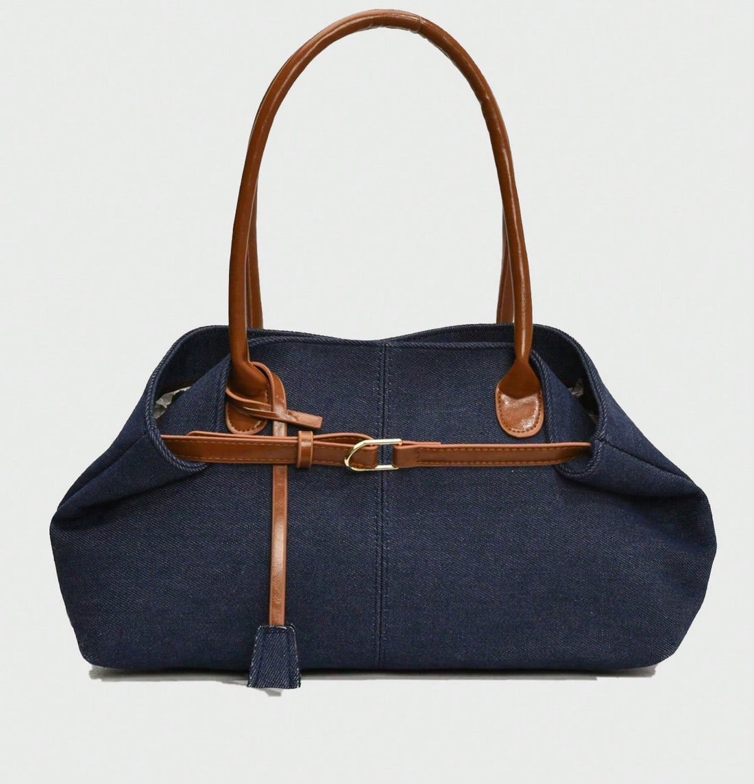 Bolso saco grande en azul vaquero