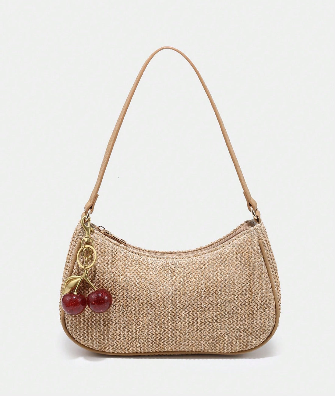 Bolso baguette en caqui