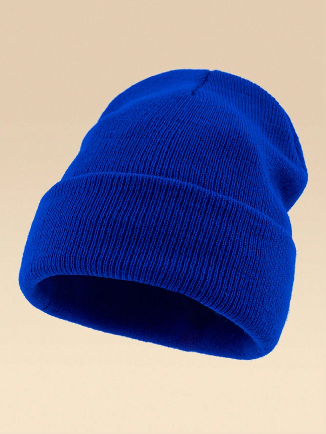 Gorro de punto en azul real