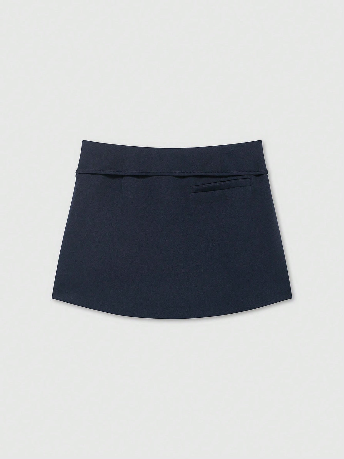 Falda pantalón con hebilla en azul marino, vista 2