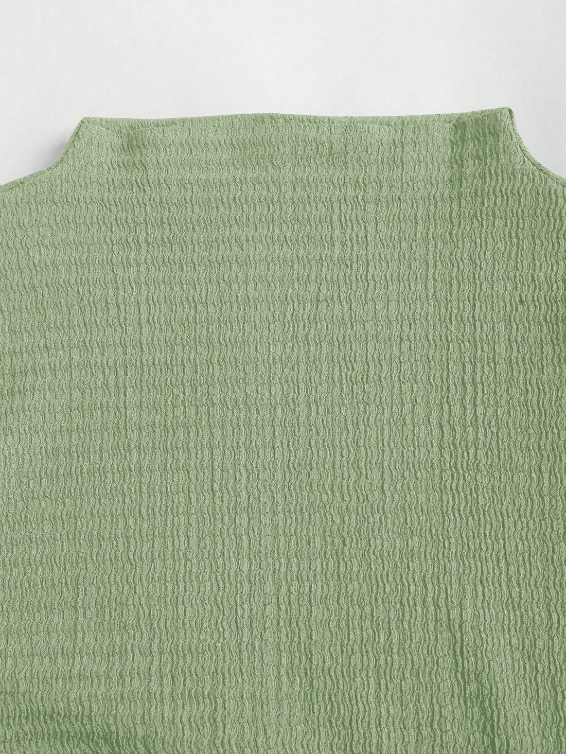 Vestido mini de punto en verde menta, vista 3