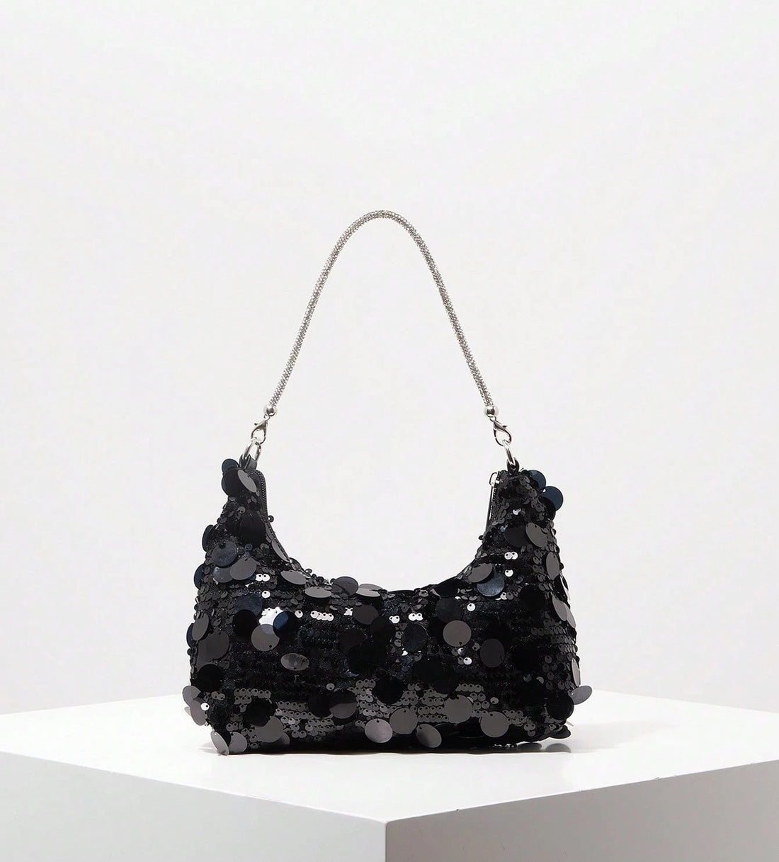Bolso de lentejuelas en negro