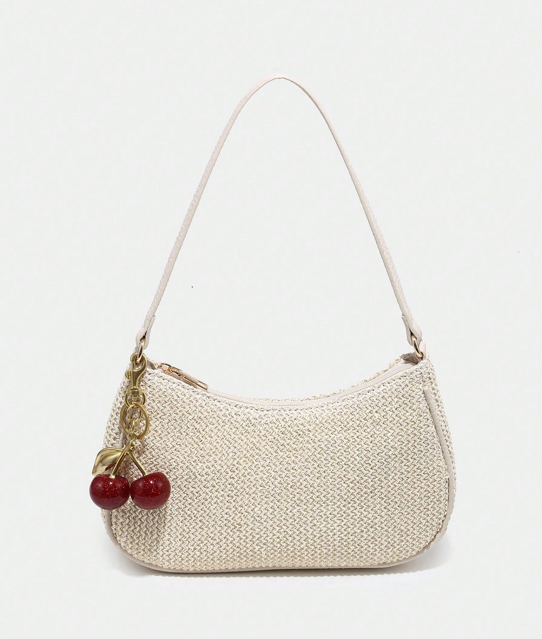 Bolso baguette en beis